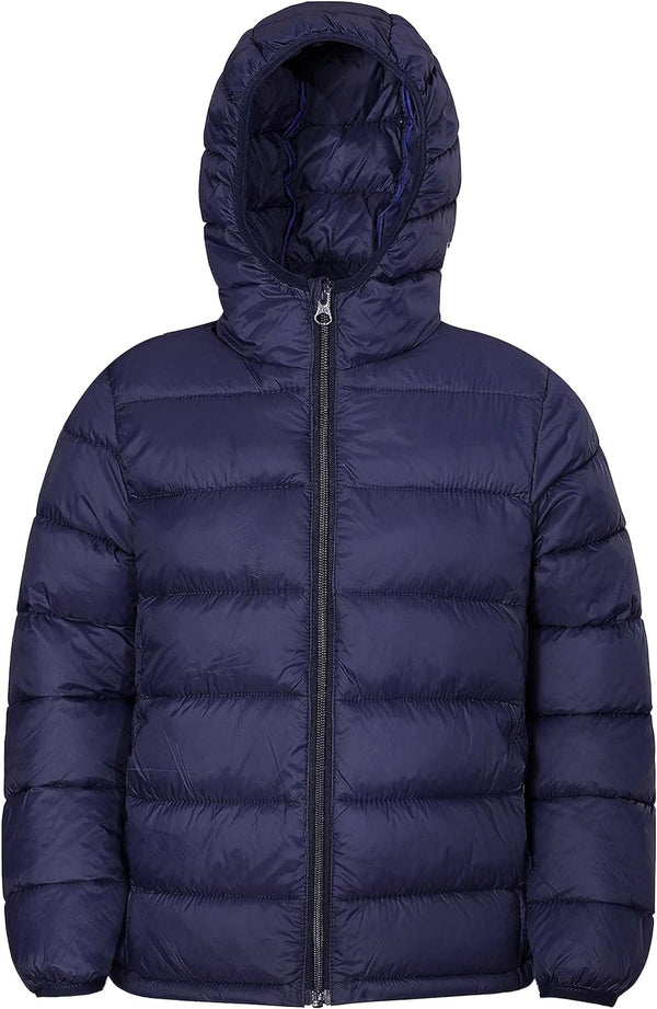 Hooded Puffer Jackets for Boys and Girls – Lightweight and Packable – Autumn and Winter Coat, Warm and Comfy