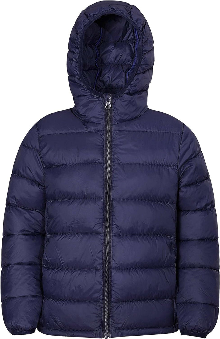 Hooded Puffer Jackets for Boys and Girls – Lightweight and Packable – Autumn and Winter Coat, Warm and Comfy