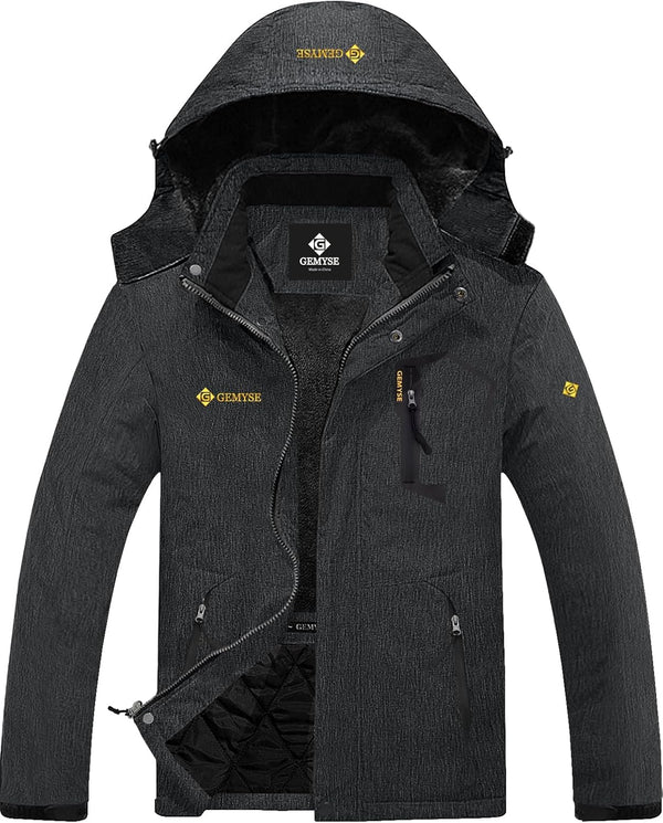 Men'S Mountain Waterproof Ski Snow Jacket Winter Windproof Rain Jacket