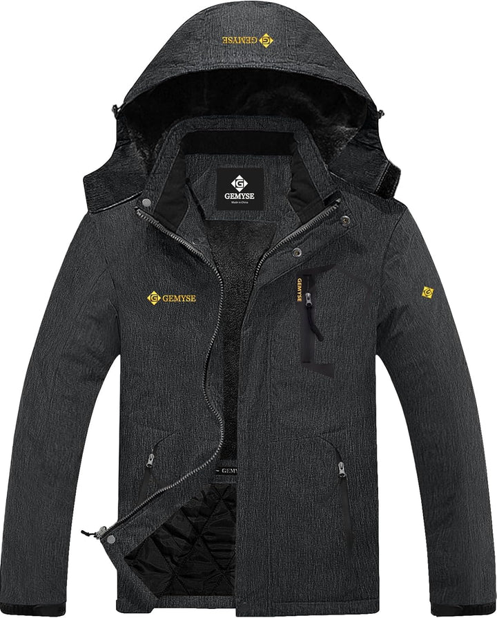 Men'S Mountain Waterproof Ski Snow Jacket Winter Windproof Rain Jacket
