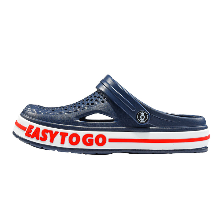 Porous Shoes Summer Breathable Sandals Men's and Women's Outer Wear Flat Eva Fishing Hollow Non-Slip Deodorant Men's Sandals