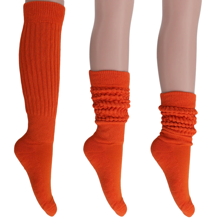 Women'S Extra Long Slouch Socks – Thick Cotton Retro Scrunch Socks for Boots & Lounging, 1 Pair